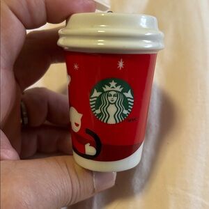 Starbucks Collectable Glass Xmas Ornament From 2011